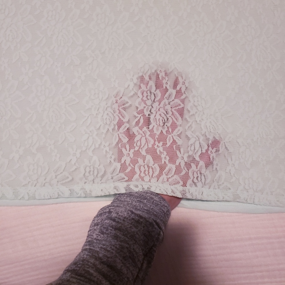 Lace Back PINK Tee - Picture 2 of 5